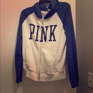 Pink zip up hoodie